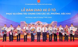 98 xã, phường, đặc khu ở Hải Phòng được trang bị xe ô tô điện năm 2026