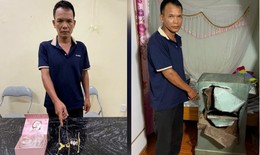 Lẻn vào nhà người quen, đục két sắt lấy trộm 1 cây vàng