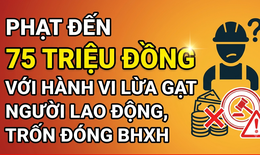 Từ 10/9, phạt đến 75 triệu đồng với hành vi lừa gạt người lao động, trốn đóng BHXH
