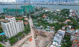 Lộ diện hình hài đường 90m giữa lòng Hồ Tây