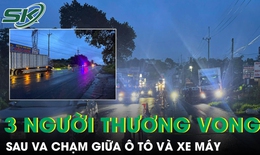 3 người thương vong sau va chạm giữa ô tô và xe máy trên đường Hồ Chí Minh