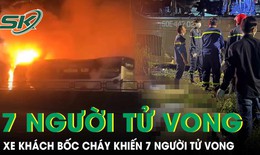 Khoảnh khắc ngọn lửa bao trùm xe khách khiến 7 người tử vong tại Đồng Nai