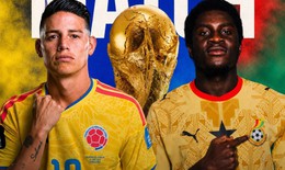 Kênh và link xem trực tiếp Colombia vs Ghana - vòng 1/16 World Cup 2026 ngày 4/7