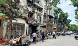 Cảnh sát khám nghiệm hiện trường vụ cháy tại Khu đô thị Văn Phú khiến 2 người chết