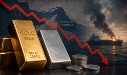 Giá vàng, bạc thế giới lao dốc do eo biển Hormuz nóng trở lại