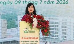 Bộ trưởng Đào Hồng Lan giao 3 nhiệm vụ trọng tâm cho Bệnh viện Hữu nghị Việt Đức cơ sở Ninh Bình