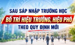 Sau sáp nhập trường học, bố trí hiệu trưởng, hiệu phó theo quy định mới