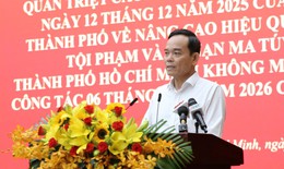 Bí thư Thành ủy TPHCM: Xây dựng thành phố không ma túy phải lấy cơ sở làm nền tảng, quản lý thực chất
