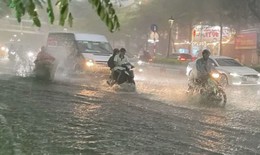 Các khu vực cảnh báo mưa to với cường độ lớn