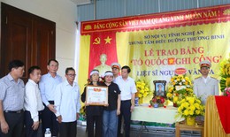 Truy tặng danh hiệu Liệt sĩ và cấp Bằng Tổ quốc ghi công cho ông Nguyễn Văn Ba