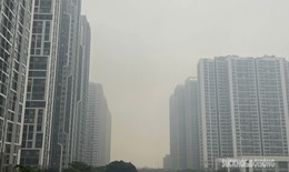 Sáng nay, Hà Nội mù mịt vì ô nhiễm không khí