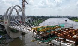 Cầu Đuống mới lộ diện trước ngày hợp long