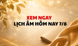 Âm lịch hôm nay 7/8 - Lịch âm 7/8 - Lịch vạn niên ngày 7/8/2026