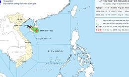 Áp thấp nhiệt đới giật cấp 8, di chuyển chậm trên Biển Đông