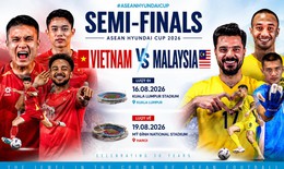 Bán kết ASEAN Cup 2026: ĐT Việt Nam đấu với Malaysia khi nào?