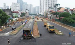 Tuyến đường nối ba khu đô thị lớn ở Hà Nội sắp thông xe kỹ thuật