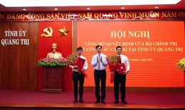 Tỉnh Quảng Trị có tân Bí thư, Phó Bí thư