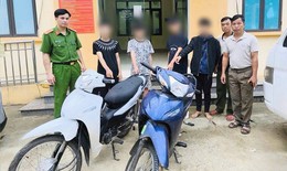 Phá ổ nhóm thanh thiếu niên trộm 7 xe máy