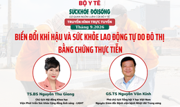 Truyền hình trực tuyến: 'Biến đổi khí hậu và sức khỏe lao động tự do đô thị: bằng chứng thực tiễn'