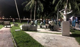 Thức trắng đêm sau màn pháo hoa rực rỡ để công viên sạch đẹp lúc bình minh