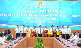 Huế công bố quyết định điều động, bổ nhiệm cán bộ 