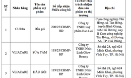 Bộ Y tế thu hồi toàn quốc loạt dung dịch vệ sinh, sữa tắm, dầu gội