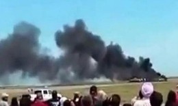Máy bay rơi tại triển lãm hàng không, phi công thiệt mạng