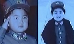 Lần đầu tiết lộ ảnh Kim Jong Un lúc 4 tuổi