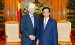 Thủ tướng Nguyễn Tấn Dũng tiếp cựu Tổng thống Hoa Kỳ Bill Clinton