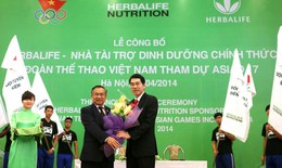 HERBALIFE t&#224;i trợ dinh dưỡng ch&#237;nh thức cho đo&#224;n thể thao Việt Nam thi đấu tại Asiad 2014 Incheon, H&#224;n Quốc