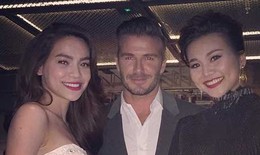 Hồ Ngọc Hà, Thanh Hằng thân mật bên David Beckham