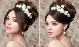 Những kiểu tóc cực xinh cho cô dâu