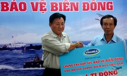 Vinamilk tiếp tục ủng hộ cán bộ chiến sĩ kiểm ngư Việt Nam bảo vệ chủ quyền biển Ðông