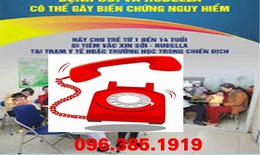 Bộ Y tế lập đường dây nóng giải đáp về chiến dịch tiêm vắc xin Sởi – Rubella