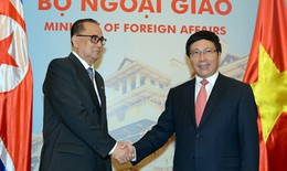 Phó Thủ tướng Phạm Bình Minh hội đàm Bộ trưởng Ngoại giao Triều Tiên