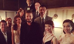 Hồ Ngọc Hà, Tóc Tiên thích thú tham dự tiệc với David Beckham