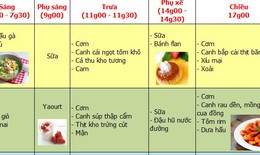 Thực đơn tăng chiều cao cho trẻ 3-5 tuổi