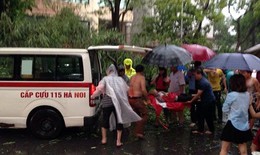 Cuồng phong ở Hà Nội: Nhiều người nhập viện do cây xanh, biển quảng cáo đổ trúng