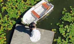 15 tấm ảnh cưới tuyệt đẹp chụp bằng máy bay không người lái