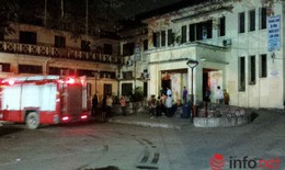 Cháy Bệnh viện Bạch Mai, bệnh nhân nháo nhác bê đồ chạy