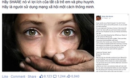 Đoạn status khiến ai cũng giật mình: "Đừng đăng bất cứ điều gì về con bạn lên Facebook"