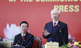 Tổng Bí thư, Chủ tịch nước Nguyễn Phú Trọng chủ trì họp báo về kết quả Đại hội XIII của Đảng