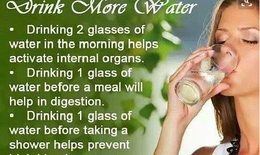 Uống nước giúp khỏe mạnh cả ngày