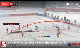Quang Hải, U23 Việt Nam ghi b&#224;n tuyệt đẹp giữa trời tuyết 