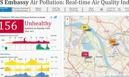 Chất lượng không khí tại Hà Nội đang ở mức có hại cho sức khoẻ