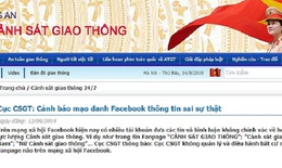Cảnh báo: mạo danh Cục Cảnh sát giao thông đưa tin sai sự thật trên Facebook