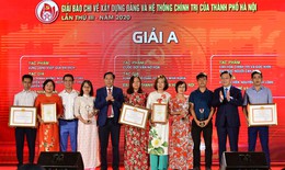 Trao thưởng hai giải b&#225;o ch&#237; về x&#226;y dựng Đảng v&#224; ph&#225;t triển văn h&#243;a lần thứ III-năm 2020