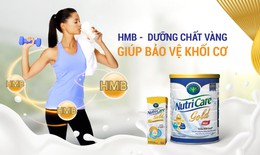 Nutricare Gold - Sữa Việt hàng đầu bổ sung dưỡng chất vàng HMB bảo vệ khối cơ