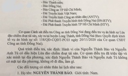 C&#244;ng an tỉnh Đồng Nai k&#234;u gọi đối tượng đến tr&#236;nh diện