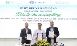 “Triệu ly sữa vì cộng đồng” đến với bệnh nhi ung thư